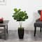 3ft. Fiddle Leaf Fig Artificial Tree in Black Metal Planter